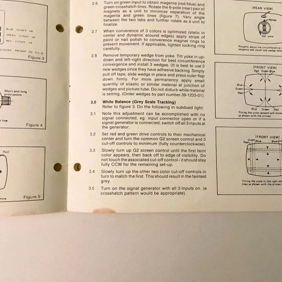 Vintage 1982 Service Manual Electohome G07  19 Inch RGB Colour Monitor Damaged - Picture 11 of 16